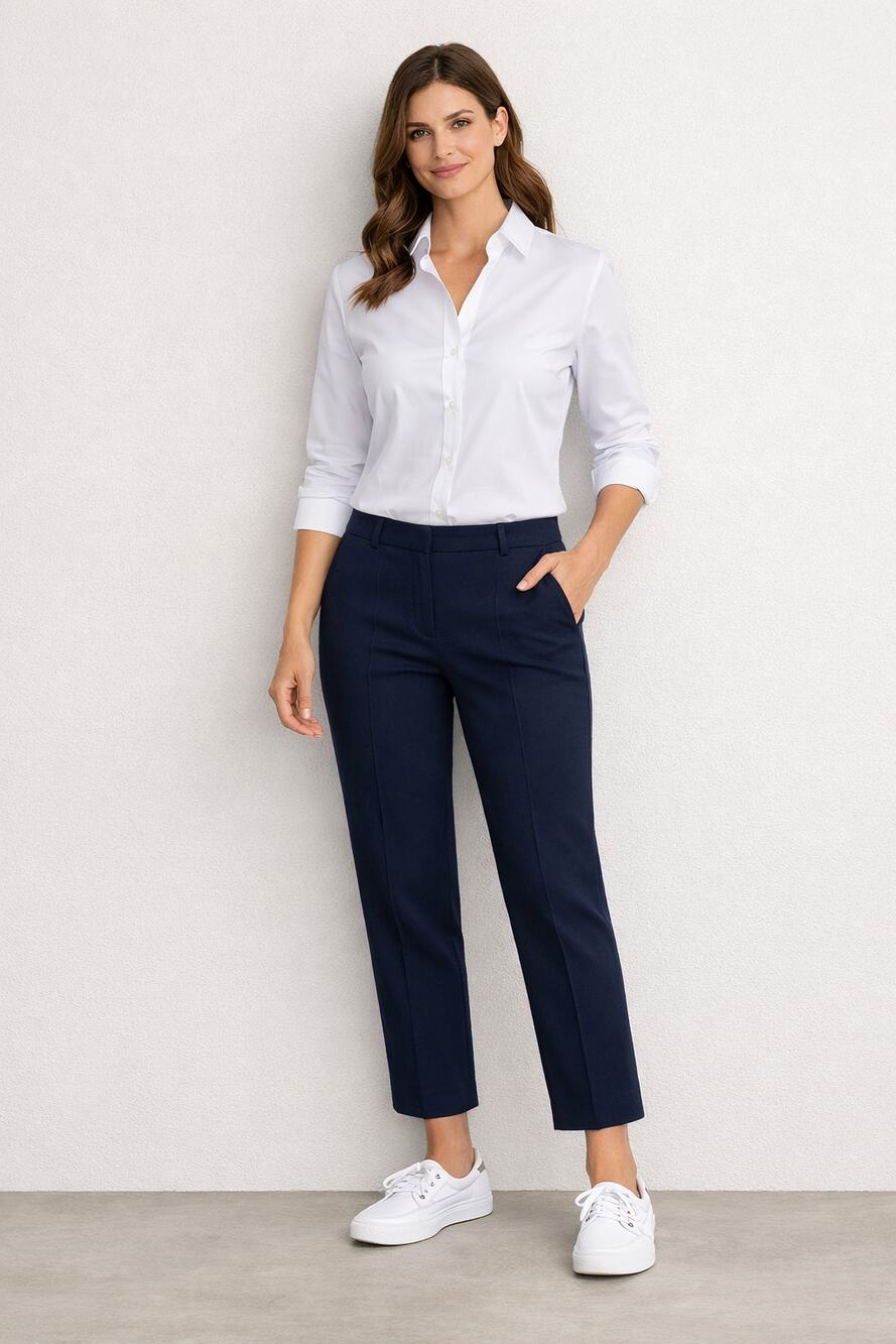 Tory  Burch Cotton Blend Navy Blue Pants Size 4 Style 28121258